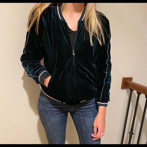 vintage zip-up velvet jacket ⚡️